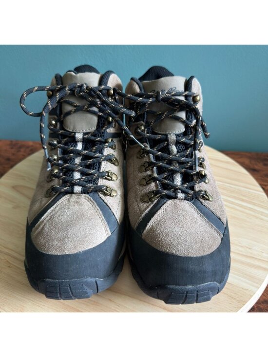Eddie Bauer Mens Hiking Boots Size 9 Tacama Suede Tan Black Memory Foam main image 11